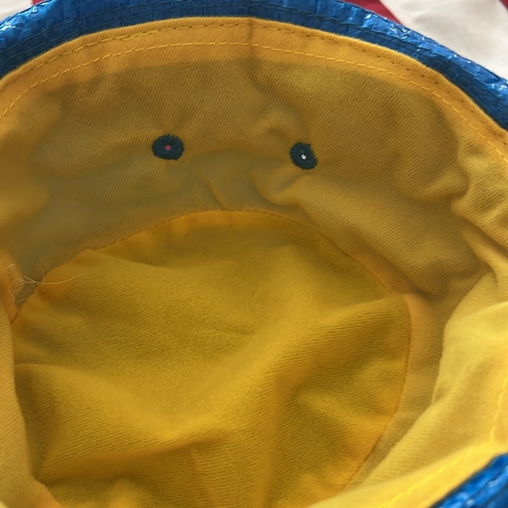 IKEA Blue Bucket Hat with Yellow Logo (never worn) - Picture 6 of 10